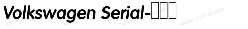 Volkswagen Serial字体转换